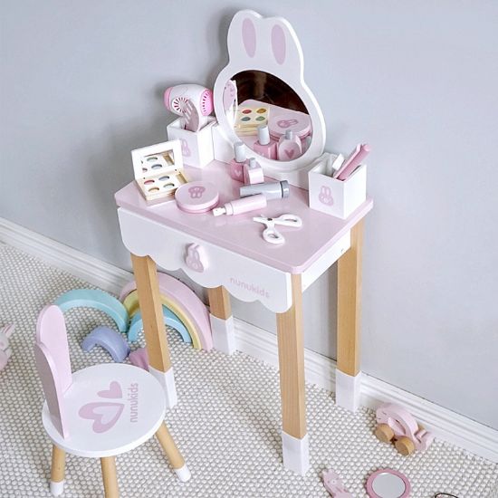 Picture of Children's beech dresser Wooden cosmetics table